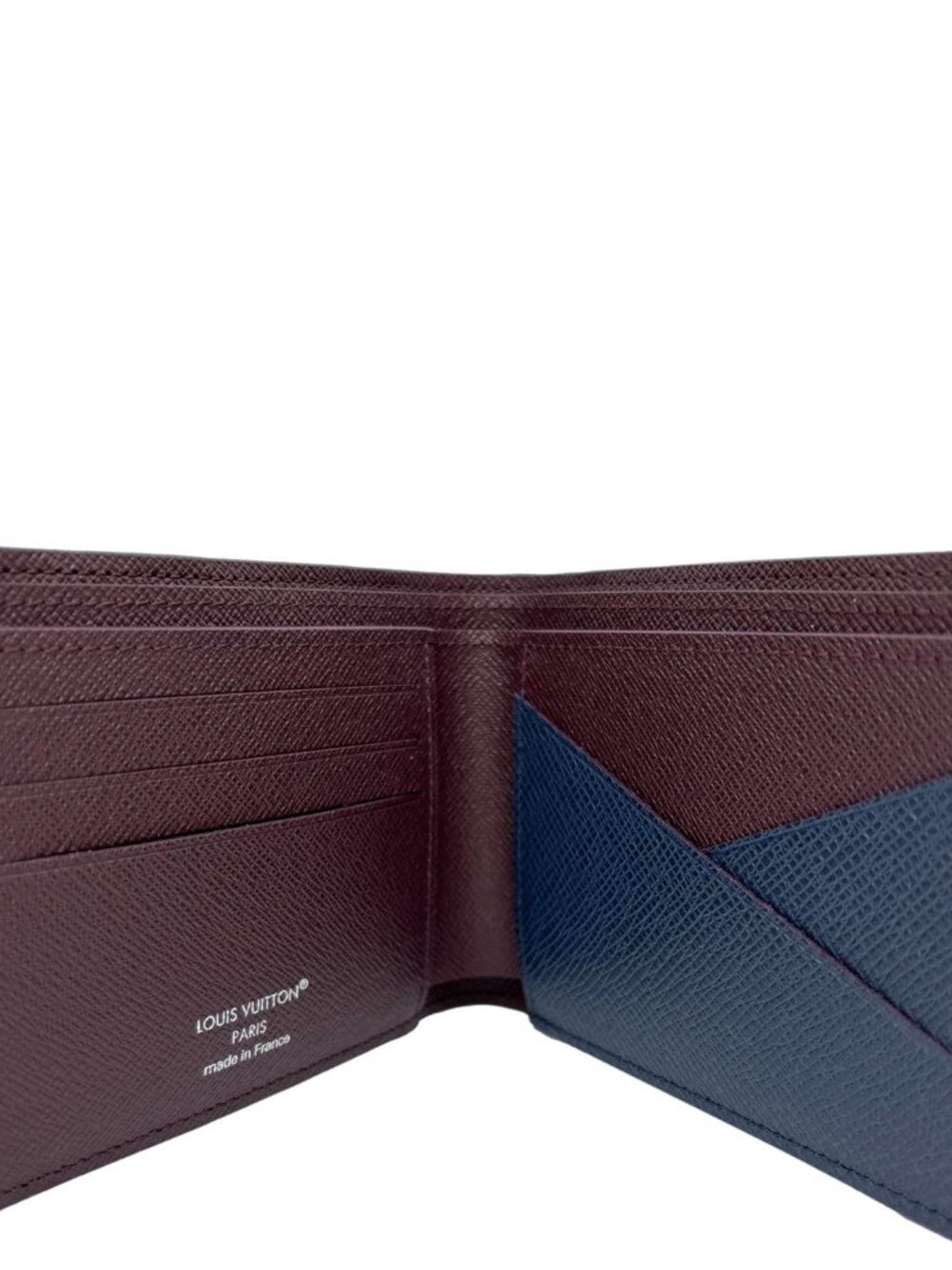 Louis Vuitton Taiga Leather Multiple Wallet Navy Blue - Picture 11 of 12